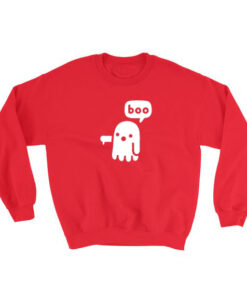 Boo Ghost Halloween Sweatshirt