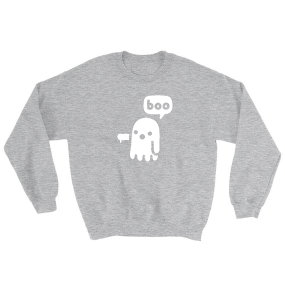 Boo Ghost Halloween Sweatshirt