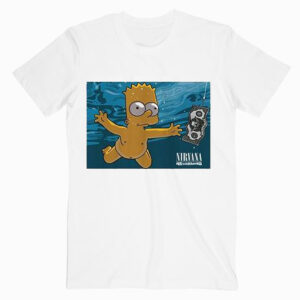 Bart Simpson Parody Nirvana Nevermind Music Tshirt Unisex