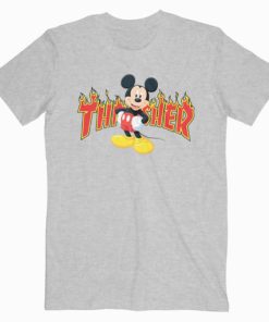 Mickey Mouse X Thrasher Parody T shirt