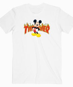 Mickey Mouse X Thrasher Parody T shirt