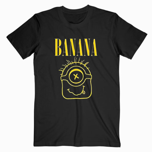 Minions Banana Parody Nirvana T shirt Unisex