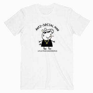 Peppa Pig Anti Social Men T shirt Unisex