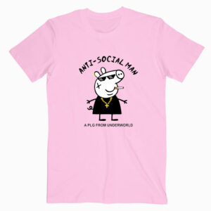 Peppa Pig Anti Social Men T shirt Unisex