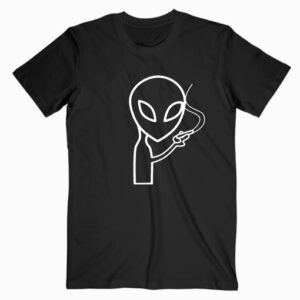 Smoking Alien T shirt Unisex