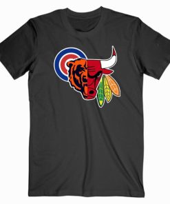 Chicago Sports Team Mashup T Shirt Unisex