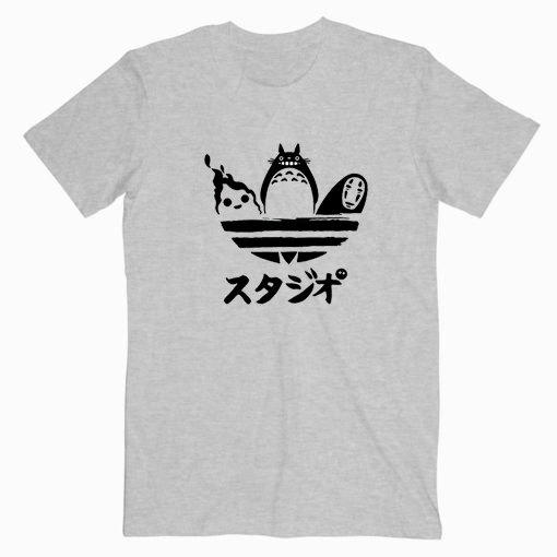 espejo Rusia zorro My Neighbor Totoro Adidas Parody T shirt