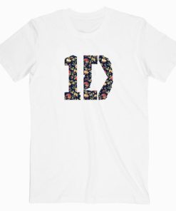 One Direction Floral Music T shirt