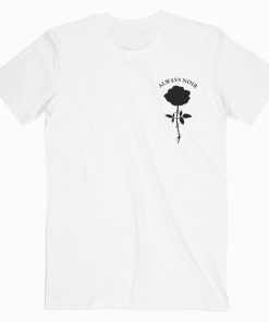 Rose Always Noir T shirt