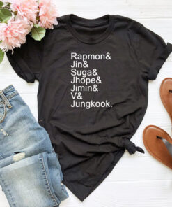 BTS Names T shirt