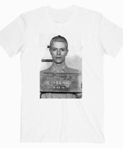 David Bowie Mugshot T shirt