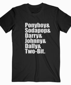 The Outsiders Cast T shirt