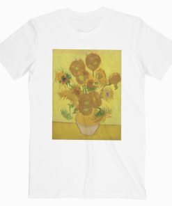 Van Gogh Art Sun Flowers T Shirt