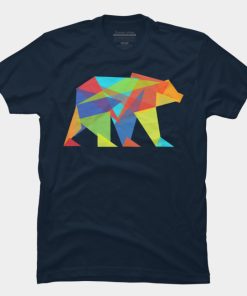 Bear Fractal Geometric Tshirt Unisex