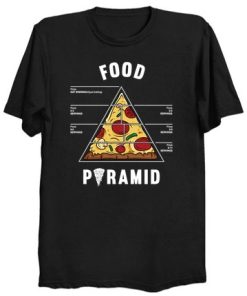 Food Pyramid Pizza Tshirt Unisex