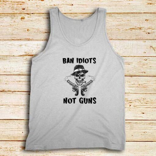 Ban-Idiots-White-Tank-Top