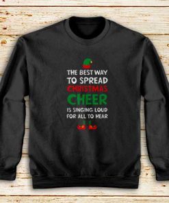 Christmas-Cheer-Elf-Black-Sweatshirt