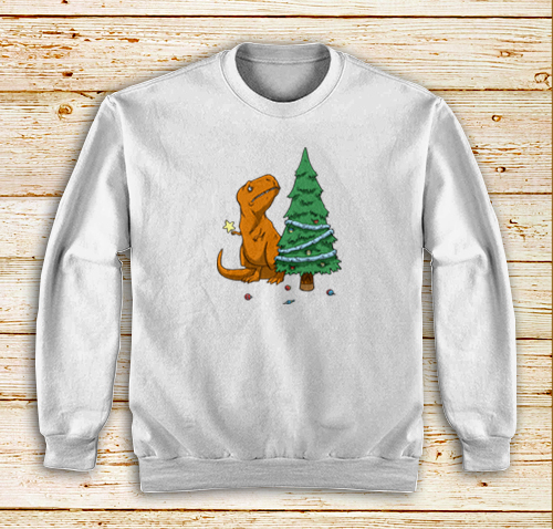 Christmas-Dinosaur-Sweatshirt-Unisex