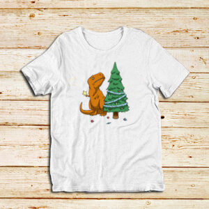Christmas-Dinosaur-T-shirt-Unisex