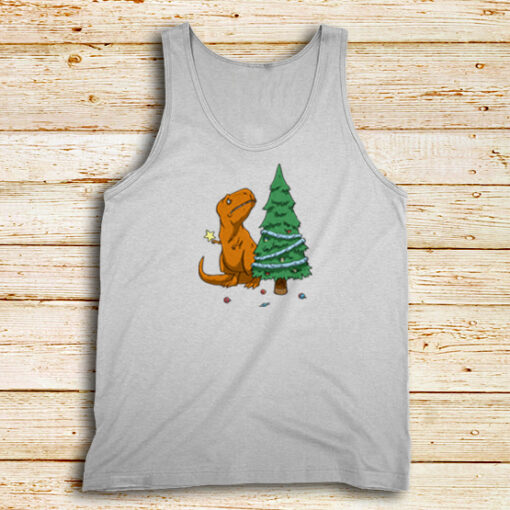 Christmas-Dinosaur-Tank-Top-Unisex