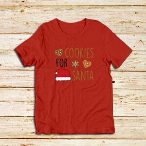 Cookies-For-Santa-Red-T-Shirt