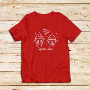 Cupcakes-Love-Red-T-Shirt
