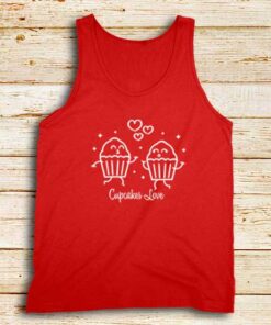 Cupcakes-Love-Red-Tank-Top