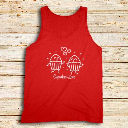Cupcakes-Love-Red-Tank-Top