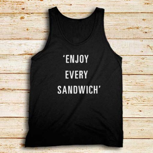 Enjoy-Every-Sandwich-Black-Tank-Top