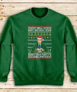 Happy-Birthday-Jesus-Green-Sweatshirt
