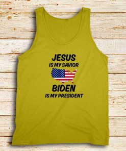 Jesus-And-Biden-Yellow-Tank-Top