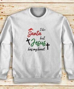 Santa-And-Jesus-Sweatshirt