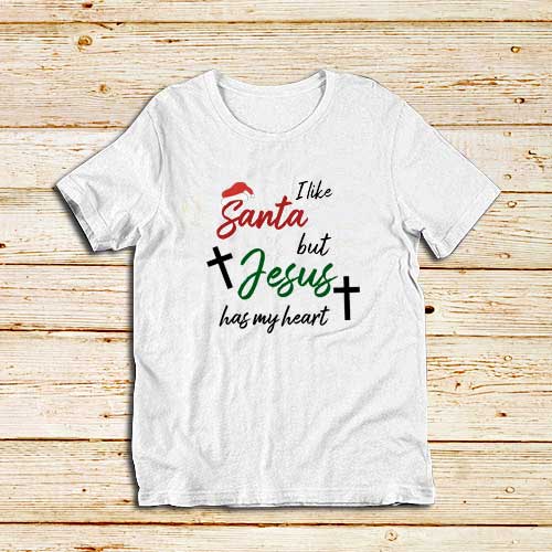 Santa-And-Jesus-T-Shirt