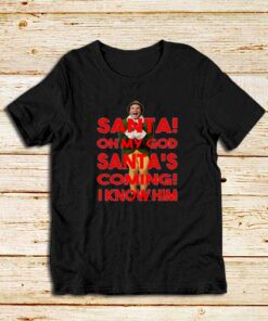 Santa-Oh-My-God-Black-T-Shirt