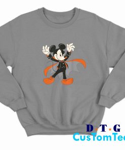 Halloween Mickey Mouse Magic Art Sweatshirt Color Grey