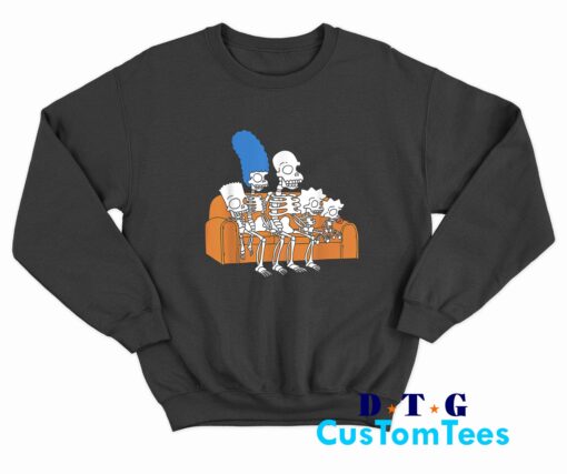 The Simpsons Skeletons Treehouse of Horror Sweatshirt