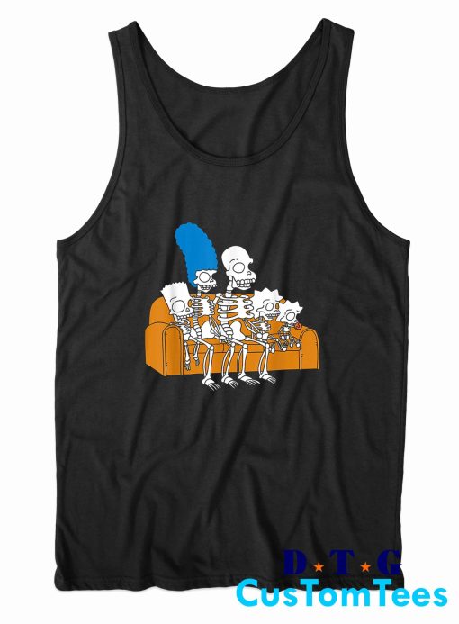 The Simpsons Skeletons Treehouse of Horror Tank Top