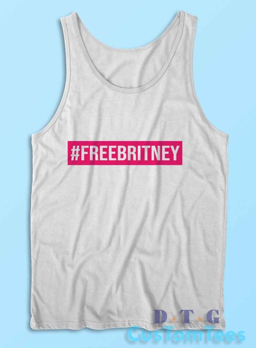 Free Britney Tank Top Color White