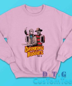 Friday The 13th Halloween Freddy And Jason Sweatshirt Color Pink