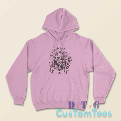GG Allin I Kill Everything I Fuck Hoodie Color Pink