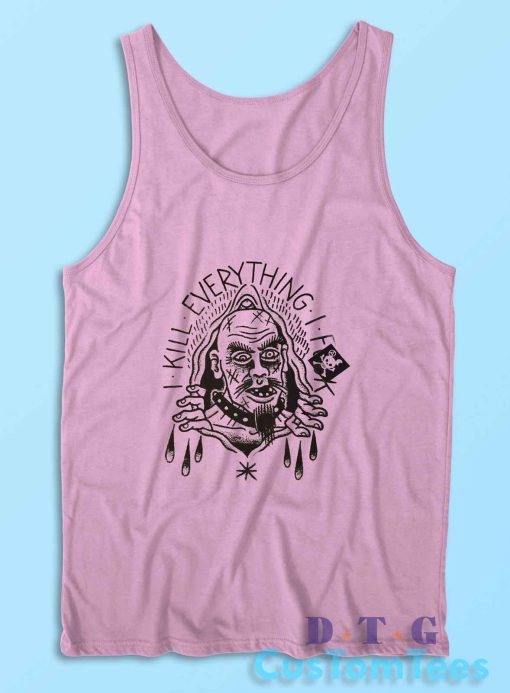 GG Allin I Kill Everything I Fuck Tank Top Color Pink