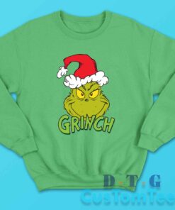 Grinch Christmas Sweatshirt Color Green