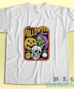 Halloween Trick Or Treat T-Shirt Color White
