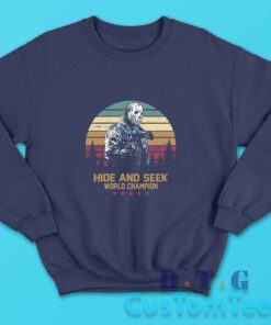 Jason Voorhees Hide And Seek Sweatshirt Color Navy