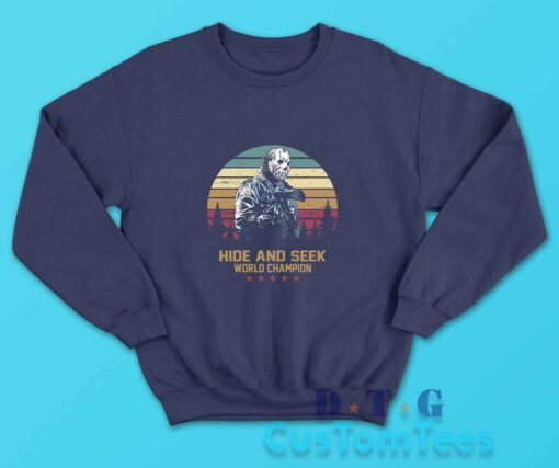 Jason Voorhees Hide And Seek Sweatshirt Color Navy