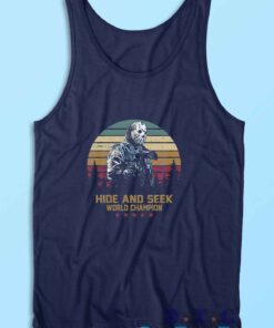 Jason Voorhees Hide And Seek Tank Top Color Navy