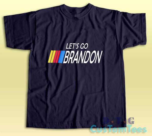 Lets Go Brandon T-Shirt Color Navy