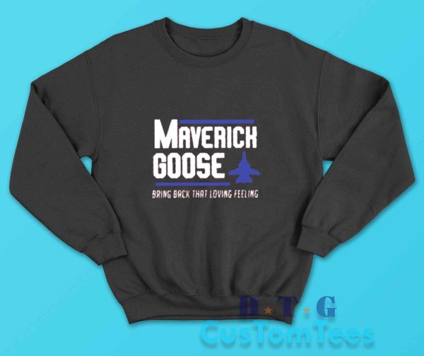 Maverick Goose Sweatshirt Color Black