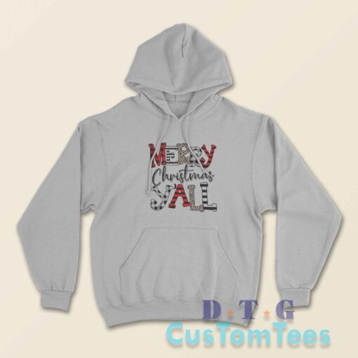 Merry Christmas Yall House Hoodie Color Grey