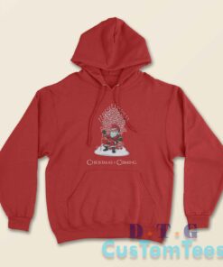 Santa Candy Christmas Is Coming Hoodie Color Red